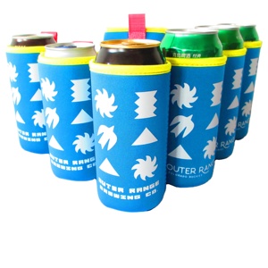 Wholesale 16oz Neoprene Beer Can Cooler Sleeve <b>Collapsible</b> Bottle Cooler Bag Bulk 16oz Can Cooler Sleeves - Product Image 5
