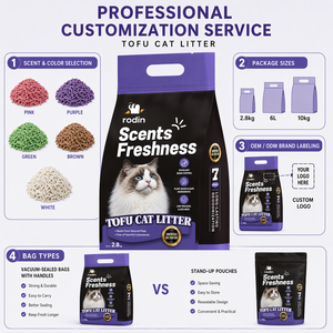 Litière <span class=keywords><strong>pour</strong></span> chat en fibres de soja à prix avantageux, haute absorption, écologique, litière <span class=keywords><strong>pour</strong></span> animaux de compagnie, litière <span class=keywords><strong>pour</strong></span> chat naturelle au tofu - Product Image 5