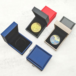 Boîte <span class=keywords><strong>de</strong></span> présentation en PU pour pièces <span class=keywords><strong>de</strong></span> monnaie commémoratives, vente en gros - Product Image 2