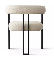 Chaise de salle à manger moderne de luxe Nordic Light Style design chaise de dossier d'hôtel artistique minimaliste pour réunions maison chambre