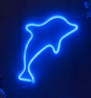 Lampe murale LED néon pour chaussures, alimentée par USB, rose, pour la maison, le commerce de détail, les centres commerciaux