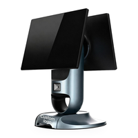 Terminal POS Android 15,6 Inci Layar Sentuh Kapasitif Ganda Mesin Kasir Sistem POS All-in-One Printer Prosesor Intel