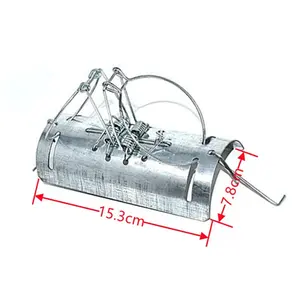 steel mouse killer trap rat mouse head snap trap tunneled mouse and insects catcher