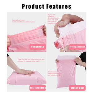 Échantillon gratuit de polymailer en plastique auto-adhésif, sac polybag, logo personnalisé imprimé, emballage, sacs d'expédition, imperméable, durable, résistant aux chocs - Product Image 6