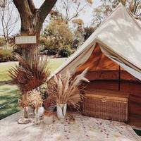 Tente cloche en toile de coton Grand Bell 4m, grand espace, pour le glamping et les aventures en plein air