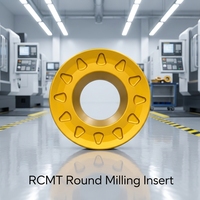 Plaquettes de tournage et de fraisage RPMT1003 revêtues PVD pour tours et fraiseuses CNC - Outils en fonte et en acier personnalisables OEM