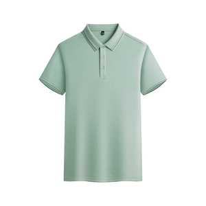 Men's Breathable Polyester Polo Shirt Loose Fit Summer Workwear Uniform Short Sleeve With Label And Tags - Product Image 4