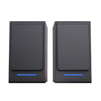 Haut-parleur en bois 2.0 canaux Bluetooth 20W à grande puissance acoustique Hi-Fi pour PC