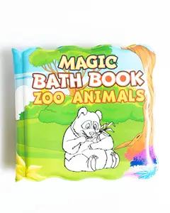 OEM Design Pvc Eva Baby Waterproof Book Kids Bath Toys Education Storybook Learning Bath Book For Infants