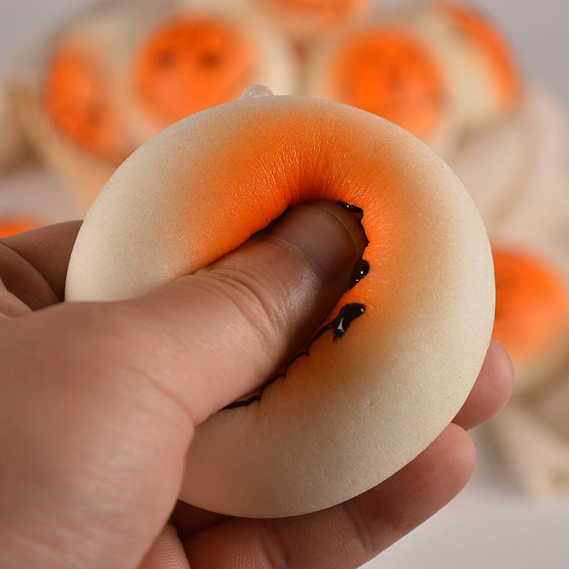 New Design Bread Shape Fidgets Squishy Toy Soft Rubber Simulation Food Squeeze Toys for Children Funny Stress Relief Kids Toys