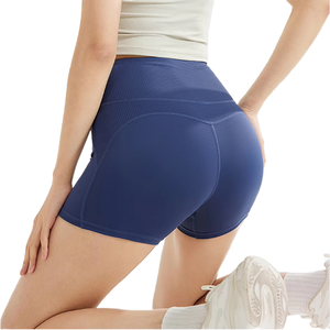 Pantalones cortos de Yoga cómodos para mujer, pantalones cortos deportivos elásticos de cintura alta para entrenamiento, Fitness, gimnasio, Yoga, Pilates, correr - Product Image 1