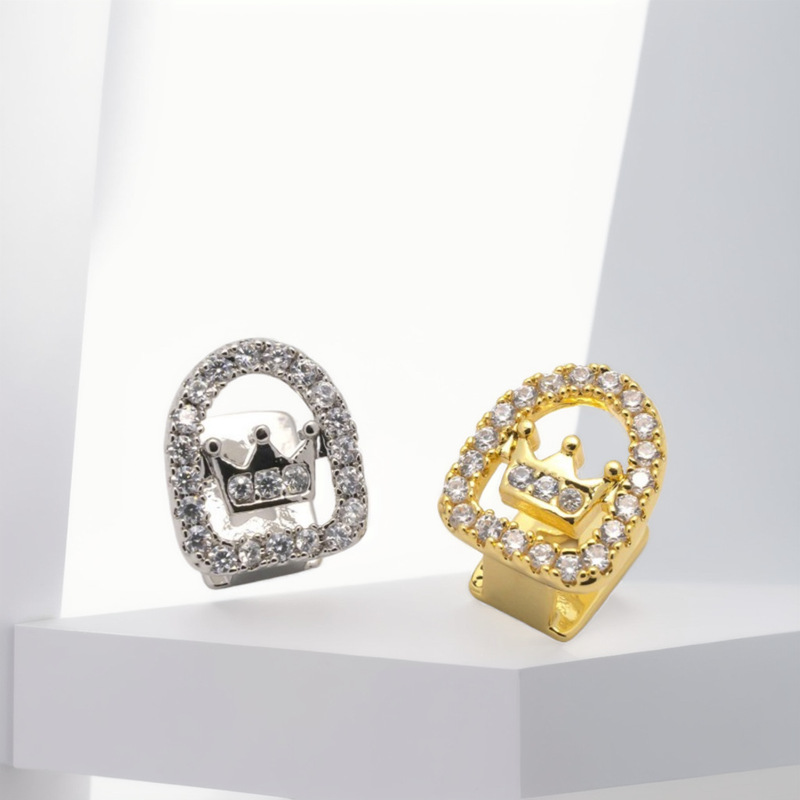 Fashion Square Crystal Zircon Small Hoop