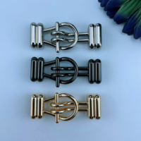 Boucles à Clip en Métal Réglables avec Placage Sans Nickel pour Ceintures, Chaussures et Accessoires de Couture, Anneaux de Connexion