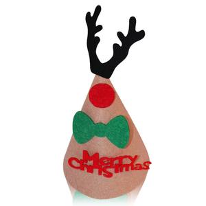 Nouveau chapeau de Noël en feutre dessin animé bricolage créatif chapeau de père Noël décoration de fête de Noël vente en gros - Product Image 5