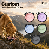 Bol pour animaux de compagnie à alimentation lente BPlus en silicone, moulé d'une seule pièce, facile à rincer, OEM, emballage de vente au détail, Sedex