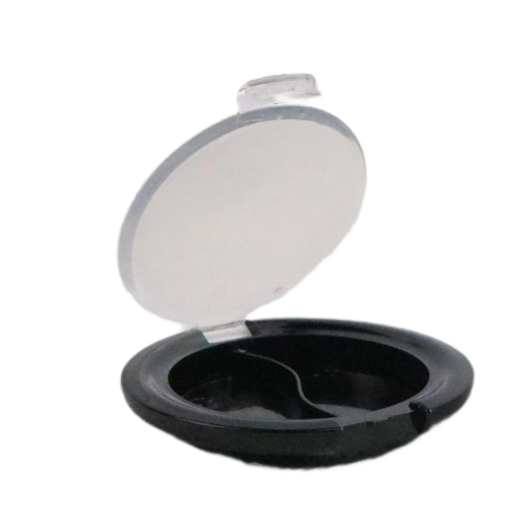 Compact Container Cosmetic Make up Pressed Powder Case BLACK Cosmetic Packaging Powder Box Accept Best Price Wholesale Plastic