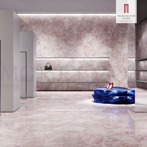 Losa de Cuarzo Artificial Grande de Calacatta Rosa con Bajo Contenido de Silicio y Superficie Pulida, Moderna y Ecológica para Uso Doméstico, Cortada a Medida 1 - Product Image 5