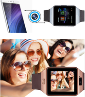 Montre Connectée Q18 DZ09 de Haute Qualité à Bas Prix avec Carte SIM, NFC, Écran Tactile, Appareil Photo et Carte TF