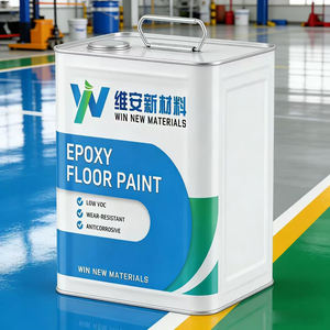 Peinture époxy auto-nivelante <span class=keywords><strong>haute</strong></span> résistance C18H20O3 pour sols d'usine, garages, entrepôts et bureaux - Product Image 1