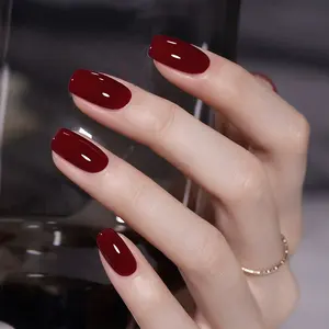 Esmalte de uñas de Gel marrón rojo oscuro UV Gel barniz híbrido Soak Off DIY Nail Art Design manicura conjunto Otoño Invierno maquillaje de uñas