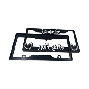 Marco de matrícula decorativo de especificación americana personalizado, marco de matrícula modificado, puede diseñar logotipo y logotipo personalizado - Product Image 4