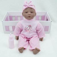 Muñecas de bebé Reborn hechas a mano de 12 pulgadas, juguete de bebé realista, chica negra bonita, vinilo, regalo para recién nacido