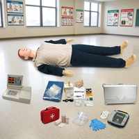 Simulateur de RCP pour ordinateur entièrement automatique en PVC, mannequin adulte anatomique écologique pour la formation en réanimation cardio-pulmonaire médicale