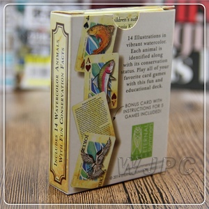 Giá rẻ Giá Tùy Chỉnh In Ấn 280 gsm Màu Xanh Cốt Lõi Giấy Xi Thẻ Khuyến Mại 4 Màu Chơi Thẻ Thiết Lập Với Logo - Product Image 3