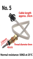 Sonde de température NTC 10K/50K/100K B3950 pour chauffe-eau électrique sans réservoir – Accessoire de remplacement pour chauffe-eau instantané