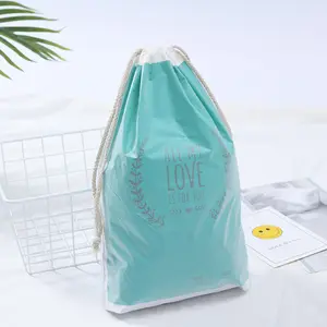 Competitive Price Cloth Hot Style Daily Industry Wholesale T-Shirt Bag Sublimation Shopping Bag with Logo Drawstring