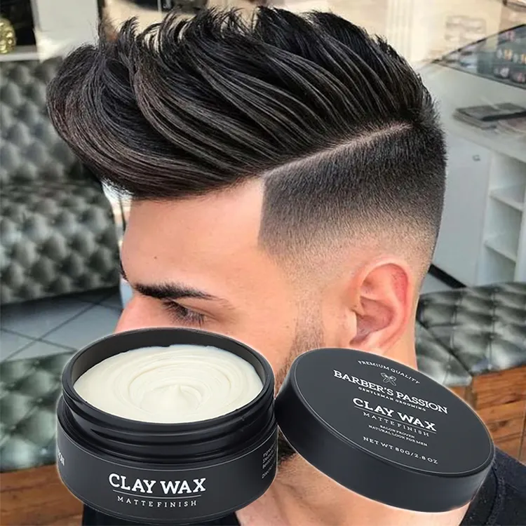 Custom Hair Styling Mens Matte Hair Clay Wax for Strong Hold Non-Greasy & Shine-Free Hair Styling Clay