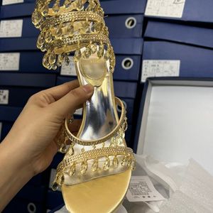 Crystal Sandalias De Tacon <b>Open</b> Toe Ankle Wrap Stiletto Luxury Fashion 2025 New Spiral Heels - Product Image 5