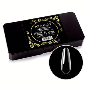 Juego <span class=keywords><strong>de</strong></span> <span class=keywords><strong>Uñas</strong></span> Postizas Ovaladas <span class=keywords><strong>de</strong></span> Alta Transparencia, Estilo Europeo y Americano, Puntas <span class=keywords><strong>de</strong></span> <span class=keywords><strong>Uñas</strong></span> <span class=keywords><strong>de</strong></span> <span class=keywords><strong>Gel</strong></span> X - Product Image 1