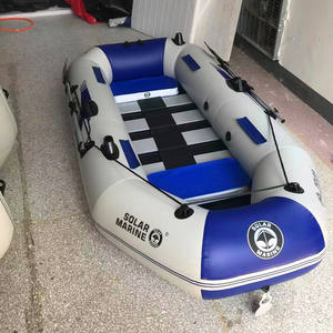 Barca a Remi e da Pesca Solare Marina per <span class=keywords><strong>3</strong></span> Persone con Pavimento in Legno Compensato a Doghe 230cm 2,<span class=keywords><strong>3</strong></span> M 7,5ft con Supporto per Motore Fuoribordo e Accessori per Remi - Product Image 4