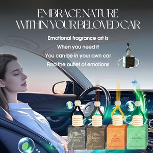 Diffuseur de parfum de luxe en verre pour voiture, flacon désodorisant, flacon de parfum de voiture de marque célèbre, désodorisant de voiture personnalisé, parfum suspendu pour voiture - Product Image 5