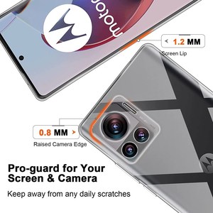 Funda Protectora para Teléfono Móvil Motorola Edge 30 Ultra 5G <span class=keywords><strong>Moto</strong></span> <span class=keywords><strong>X30</strong></span> <span class=keywords><strong>Pro</strong></span> 5G, Fabricada a Medida en TPU Transparente, Protección Contra Caídas - Product Image 4