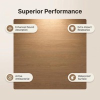 Plancher stratifié robuste de 10 mm, qualité E0, écologique, imperméable, en HDF, à grain de bois, pour salon et hôtel