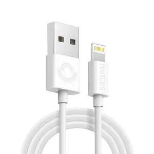 SOSLPAIプレミアムmfi認定ケーブルiPhoneデータケーブル用100cm素材USBケーブル