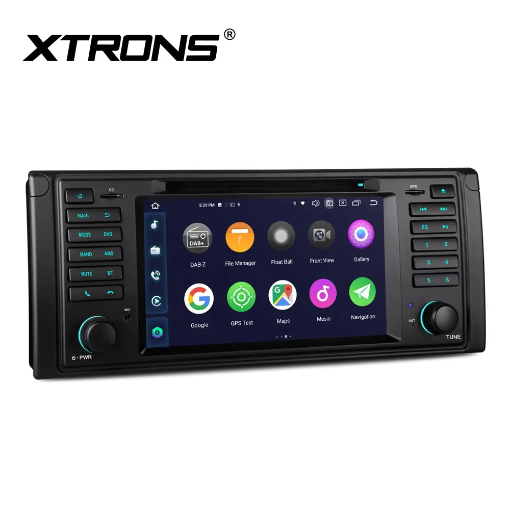 XTRONS pemutar DVD mobil Android 12, layar sentuh 7 "Octa Core 8 + 128GB 1din layar mobil