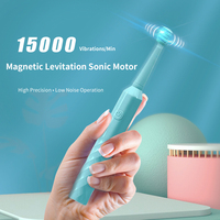 Cepillo de Dientes Eléctrico Recargable con Temporizador de 30 Segundos, 5 Modos, Resistente al Agua IPX7 para una Limpieza Profunda, Cepillo Dental Inteligente