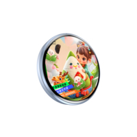 Popular Insignia Electrónica de Plástico con Pantalla Táctil Inteligente IPS, Pin con Video, Fotos, Decoraciones, Anime, Manga, para Fanáticos, Día de San Valentín