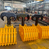 Crochet de levage pour grue industrielle avec loquet de sécurité, roulement à billes, certifié CE, capacité de charge de 1 à 100 tonnes, garantie 1 an