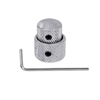 Capot de potentiomètre double couche en métal pour guitare électrique et basse, bouton de volume et de tension