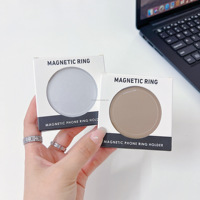 Support Coréen Imperméable en Plastique ABS Couleur Unie Texturé Auto-Adhésif pour Téléphone, Tablette, Coque et Miroir de Maquillage de Bureau