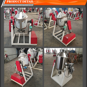 Mezcladora de Polvo de Dos Capas de Uso Común en la Industria Alimentaria, Mezcladora Cónica, Agitador, Equipo de Recubrimiento, Motor Servo - Product Image 5