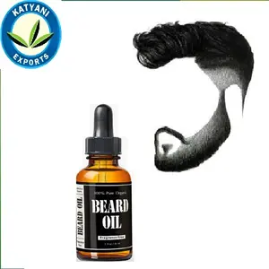 Il Logo personalizzato dell'olio per la crescita della barba da uomo biologico, senza crudeltà, l'etichetta privata promuove la crescita e idrata
