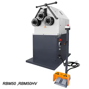 Máquina dobladora redonda de perfiles de láminas de metal, tipo Manual, RBM50HV