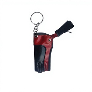 Premium Quality Lightweight Eco-Friendly Mini Boxing Gloves Custom Logo Genuine PU <b>Leather</b> <b>Key</b> <b>Chain</b> Double Ring Closure for Gym - Product Image 3