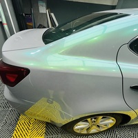 WRAPMASTER - Vinilo Autoadhesivo TPU MAGIC CANDY FLIP GRIS VERDE de 1.52*15m, Película Protectora de Pintura PPF de Color Autoregenerable para Automóviles