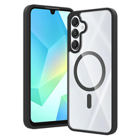 Étui de téléphone magnétique hybride TPU PC Sanfeng pour Samsung A16 A26 A36 A56 A57, antichoc, vente en gros, coque de téléphone portable transparente personnalisée